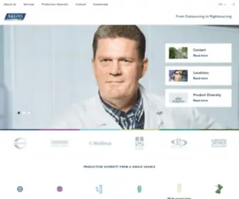 Aristo-Contract-Services.com(Aristo Pharma Contract Services) Screenshot