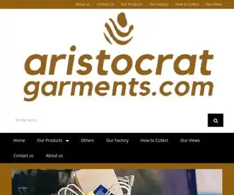 Aristocratgarmentshome.com(A Symbol of Aristocracy) Screenshot