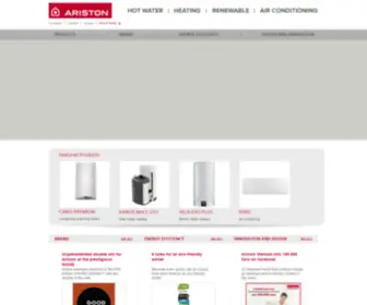 Aristonheating.com(Ariston Thermo) Screenshot