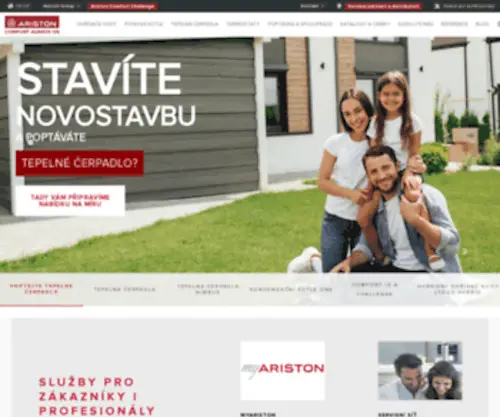 Aristonheating.cz(Ariston Group) Screenshot