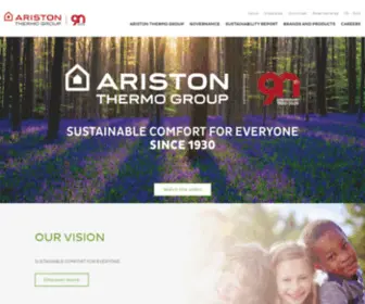 Aristonthermo.it(Ariston Thermo Corporate Official web site) Screenshot