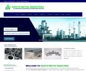 Aristopipes.com(Aristo Metal Industries in ahmedabad) Screenshot