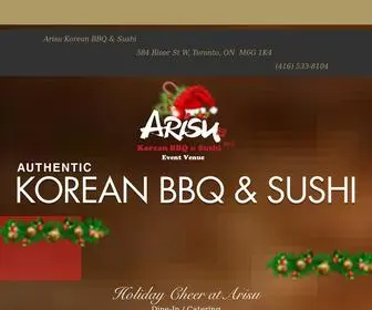 Arisu.ca(Arisu Korean BBQ & Sushi) Screenshot