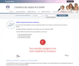 Aritasgroupe.fr(Institut Aritas formation) Screenshot