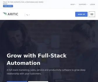 Aritic.com(Marketing Automation) Screenshot