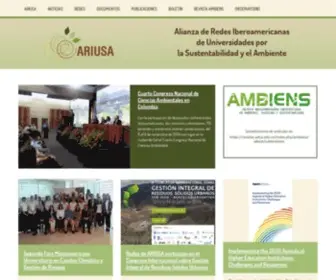 Ariusa.net(Alianza de Redes Iberoamericanas de Universidades por la Sustentabilidad y el Ambiente) Screenshot