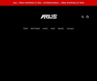 Ariusofficial.com(ARIUS OFFICIAL) Screenshot