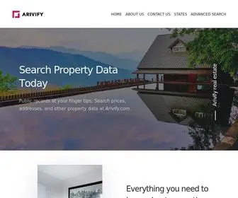 Arivify.com(Search Public Property Records) Screenshot