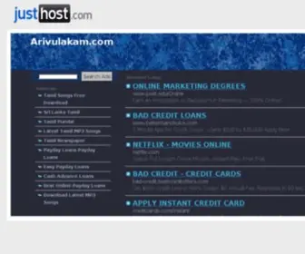 Arivulakam.com(Welcome) Screenshot