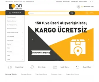 Ariworks.com(Online Matbaa ve Diiital Baskı Merkezi / Sipariş‎) Screenshot