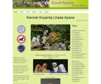 Ariyanta.com(Kennel Ariyanta Lhasa Apsos) Screenshot