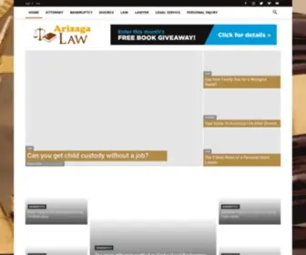 Arizagalaw.com(Law Blog) Screenshot