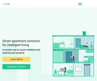 Arizehub.com(Smart Apartment Solutions For Multifamily Properties) Screenshot