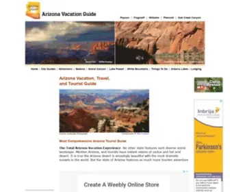 Arizona-Leisure.com(Arizona Vacation Guide) Screenshot