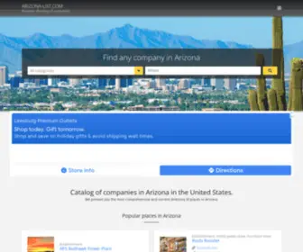 Arizona-List.com(Arizona Business Directory) Screenshot