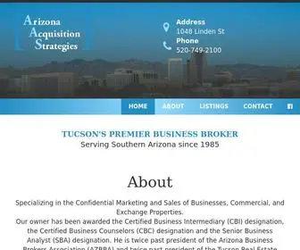 Arizonaacquisitions.com(Tucson Business Brokerage) Screenshot