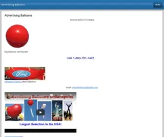 Arizonaballoon.com(ADVERTISING BALLOONS & GIANT BALLOONS create sales and profits) Screenshot