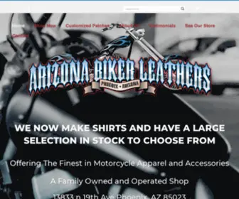 Arizonabikerleathers.com(Arizona Biker Leathers LLC) Screenshot