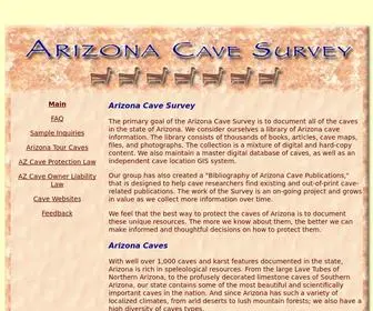 Arizonacaves.org(Arizona Cave Survey Official Site) Screenshot