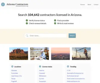 Arizonacontractors.org(Arizona Contractors) Screenshot