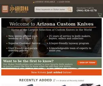 Arizonacustomknives.com(Arizona Custom Knives) Screenshot