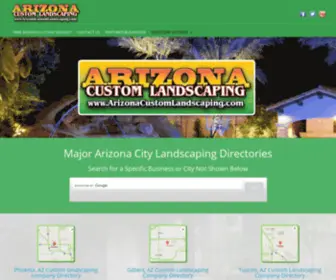 Arizonacustomlandscaping.com(Arizona Custom Landscaping) Screenshot