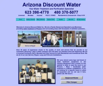 Arizonadiscountwater.com(Water Treatment Phoenix) Screenshot