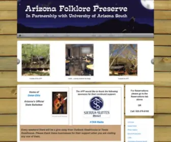 Arizonafolklore.com(Arizona Folklore Preserve) Screenshot