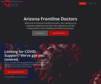 Arizonafrontlinedoctors.com(Together We Will Move Arizona Forward) Screenshot