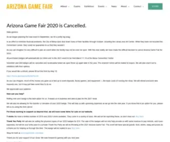 Arizonagamefair.com(Arizona's Tabletop Gaming Convention) Screenshot