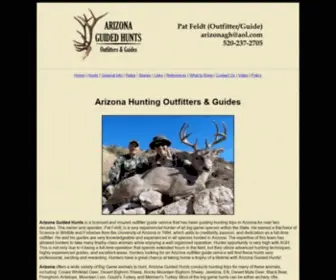 Arizonahunting.net(Arizona Guided Hunts) Screenshot