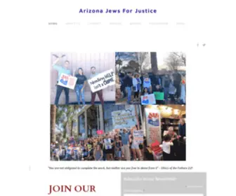 Arizonajewsforjustice.org(Arizona Jews For Justice) Screenshot