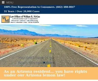 Arizonalemonlawattorneyfirm.com(Arizona Lemon Law Attorney Firm) Screenshot