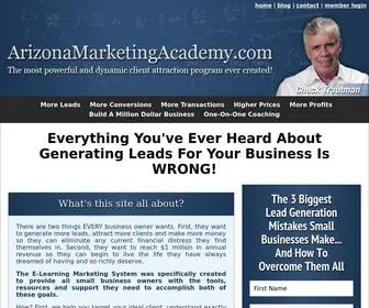 Arizonamarketingacademy.com(Chuck Trautman) Screenshot