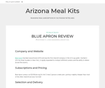 Arizonamealsubscriptions.com(Arizona Meal Kits) Screenshot