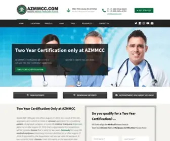 Arizonamedicalmarijuanaclinic.com(Arizona Medical Marijuana Certification Center) Screenshot