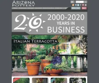 Arizonapottery.com(From Wholesale Terracotta to Unique Pottery Pieces) Screenshot