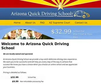 Arizonaquickdrivingschool.com(Quick Arizona Driving School) Screenshot