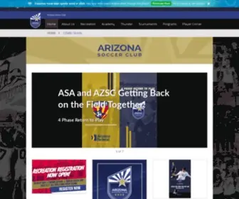 Arizonasoccerclub.com(Arizona Soccer Club) Screenshot