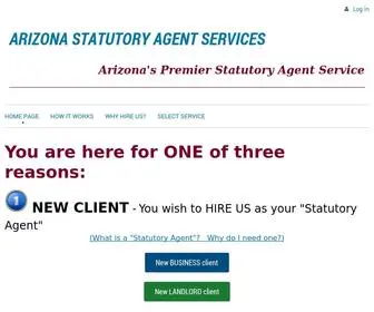 Arizonastatutoryagentservices.com(Arizona's Premier Statutory Agent Service) Screenshot