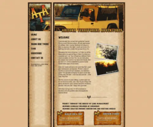 Arizonaterritorialadventures.com(Arizona Territorial Adventures) Screenshot