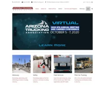 Arizonatrucking.com(Arizona Trucking Association) Screenshot