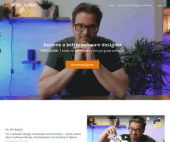 Arjancodes.com(Arjancodes) Screenshot