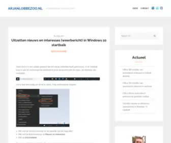 Arjanlobbezoo.nl(IT professional & consultant) Screenshot