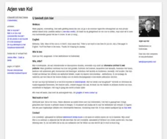 Arjenvankol.com(Arjen van Kol) Screenshot