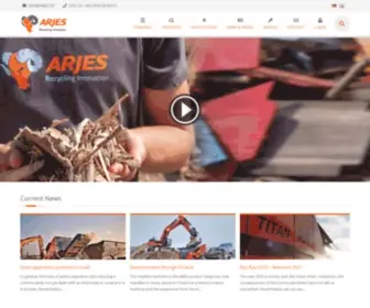 Arjes.de(Schredder & Recyclingtechnik für Industrie und Gewerbe) Screenshot