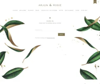 Arjunandrosie2021.com(Rosie & Arjun's Wedding Website) Screenshot