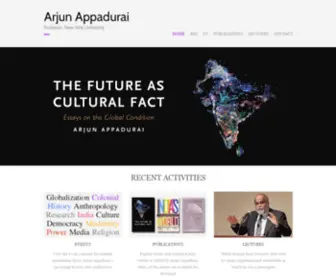 Arjunappadurai.org(Arjun Appadurai) Screenshot