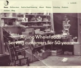 Arjunawholefoods.co.uk(Arjuna Wholefoods) Screenshot