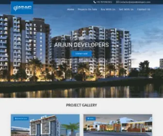 Arjundevelopers.com(Arjun Developers) Screenshot